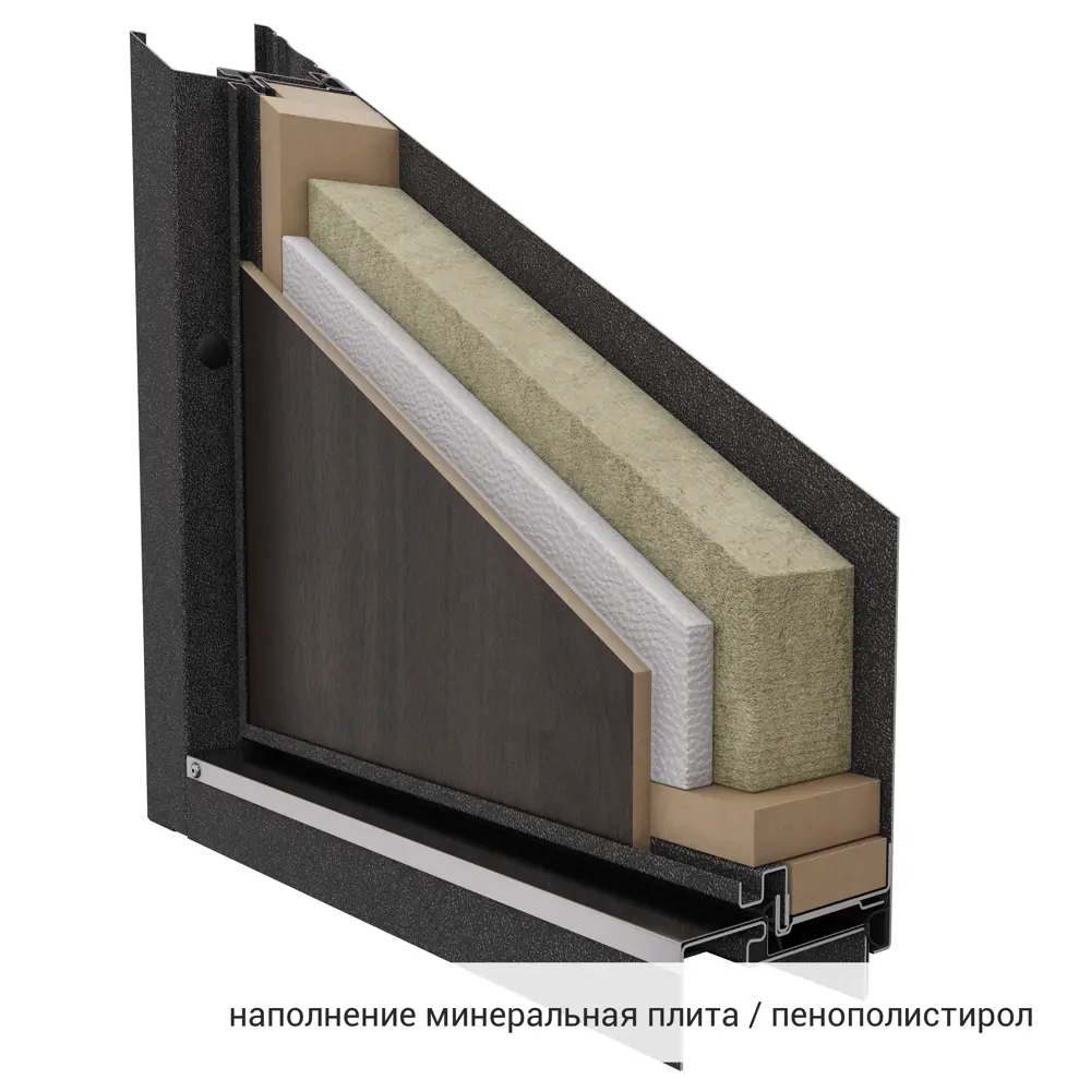 Дверь входная металлическая Грата 860 мм правая цвет скай мореный TOREX STLM-2200200 - Вид №16