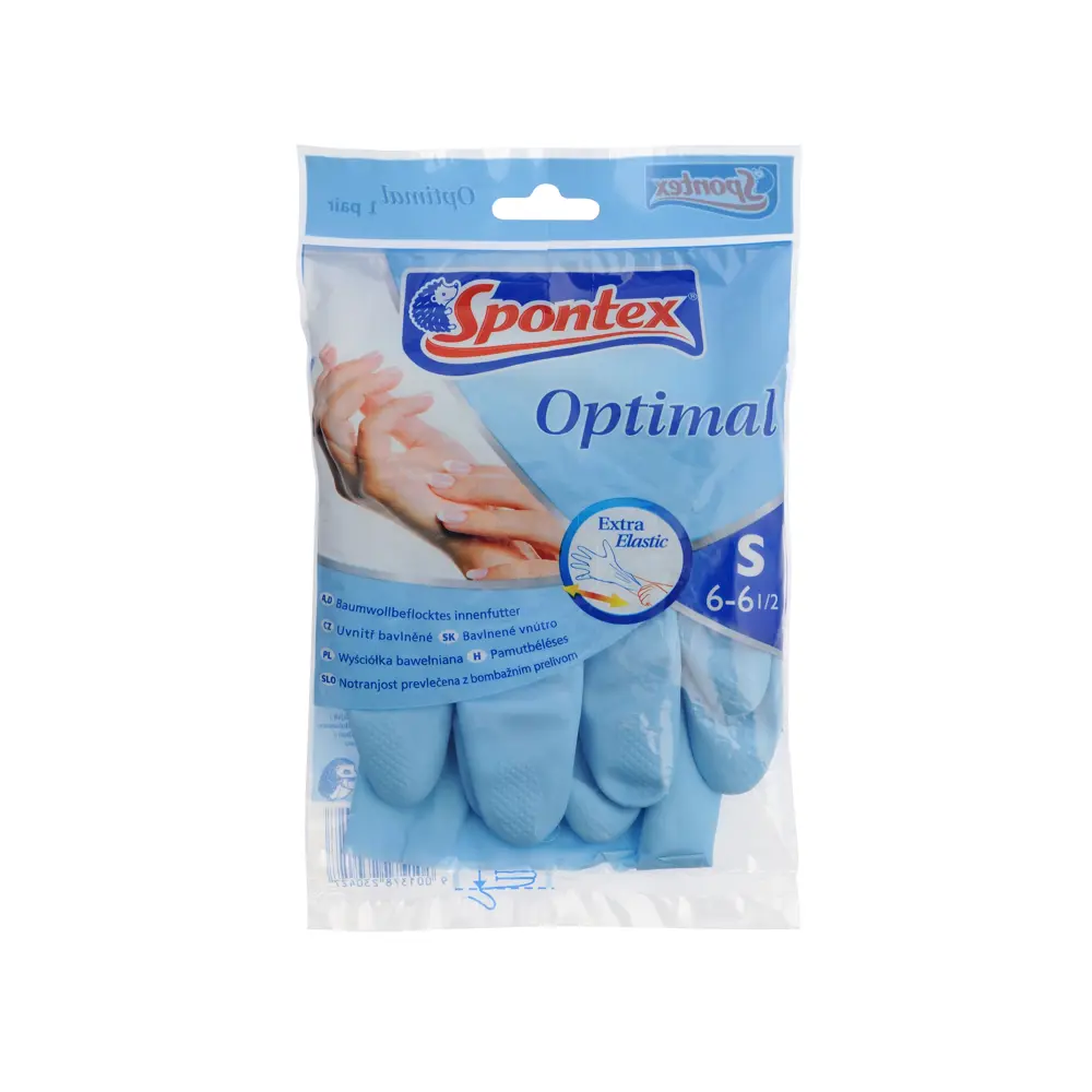 Перчатки Spontex Optimal хлопковые со вставкой, разм. S 84177005 STLM-2088180 