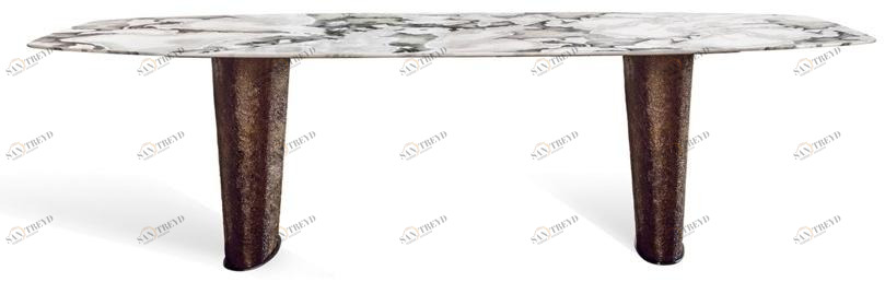 HESSENTIA | Cornelio Cappellini Прямоугольный обеденный стол из мрамора Cheope Santreyd sun-id-1366394