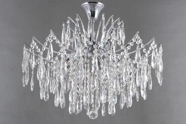 Люстра потолочная серебристая Vitaluce V5330/8PL VITALUCE ДИЗАЙНЕРСКИЕ 00-3888526 Хром  - Вид №1