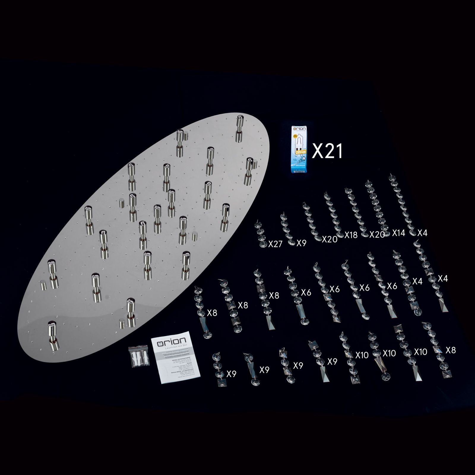 Хрустальная потолочная лампа Orion Crystalriver ARCH-00124806 - Вид №13