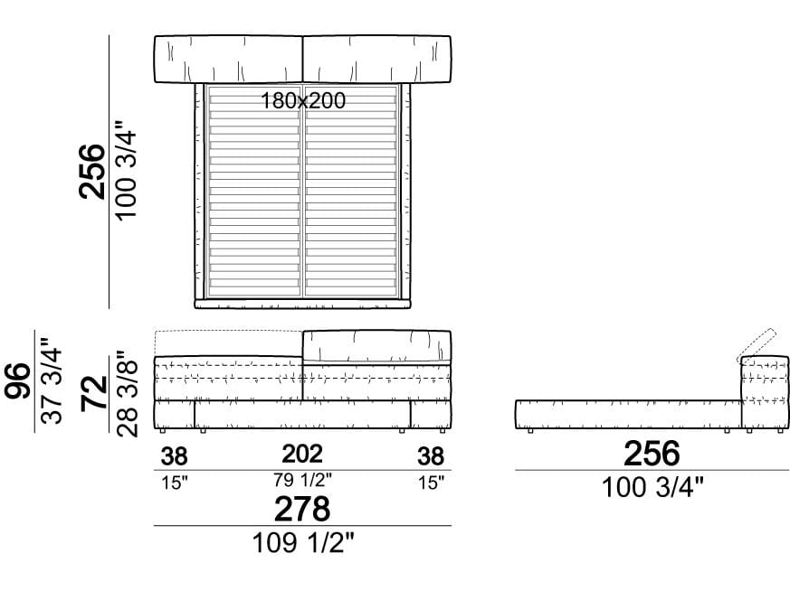 Двуспальная кровать для хранения Arketipo ARCH-00091972 - Вид №17