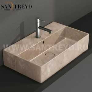 IN061AB Подвесная раковина настенная прямоугольная Ceramica Globo T-EDGE