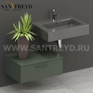 T07052FE2 Столешницы для использования в сочетании с тумбами и открытыми тумбами 70 см зеленая Globo ARREDO WOOD Италия