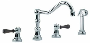 rvb Смеситель для кухни, устанавливаемой на столешнице, с вытяжным душем 1935 wood 1936.11.27-cc