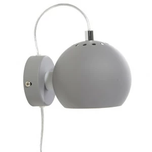 Бра светло-серое матовое 10х16х12 см Ball 4750_276011 FRANDSEN  00-3880803 Серый
