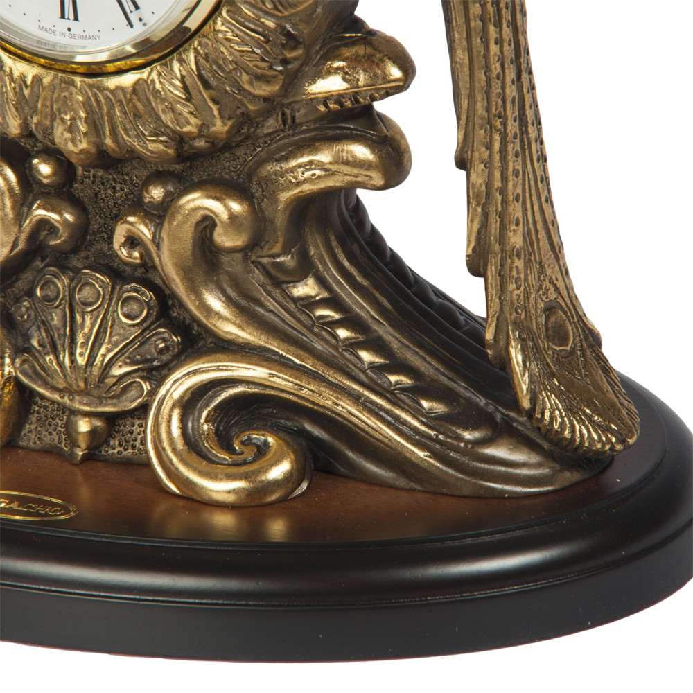 43007 Часы настольные Павлины Бронза BOGACHO 4627138242339 - Вид №2