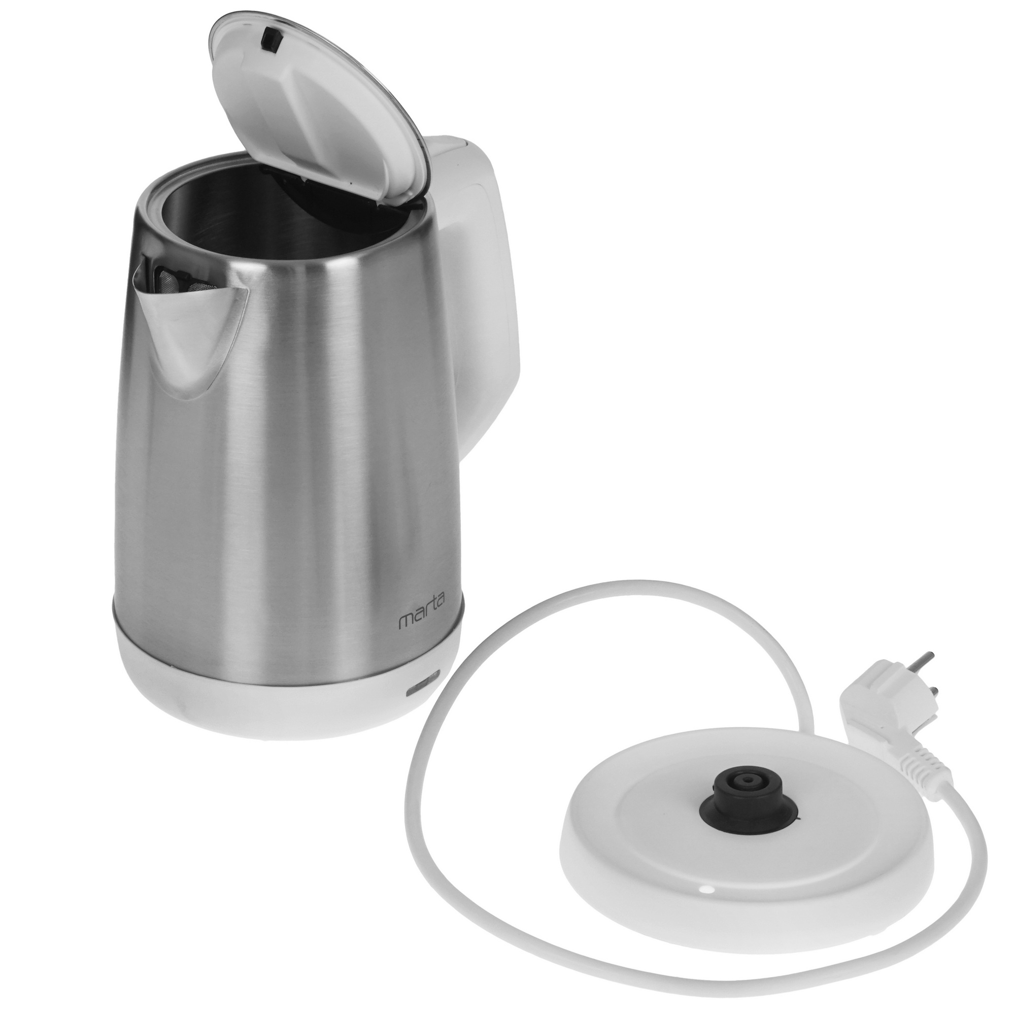 9058569 Электрочайник MARTA MT-4629 белый STDN-0052752 - Вид №4