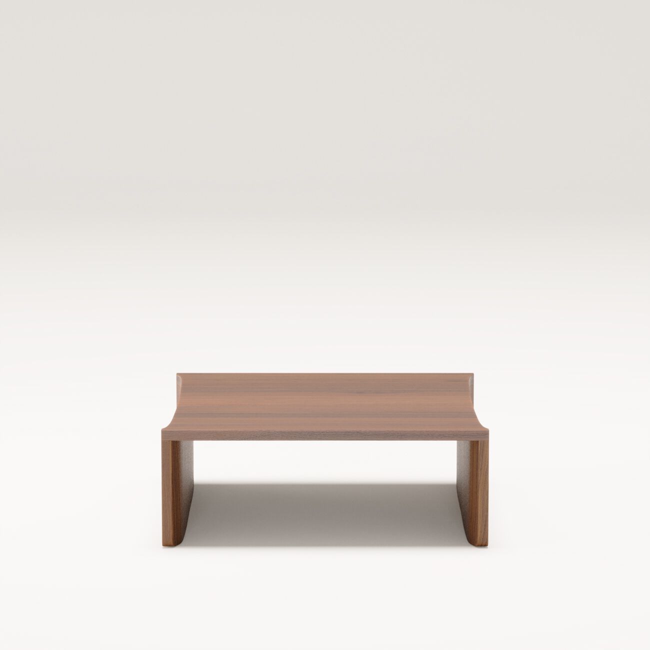 Квадратный низкий журнальный столик из грецкого ореха Wewood купол ARCH-00115201 - Вид №1