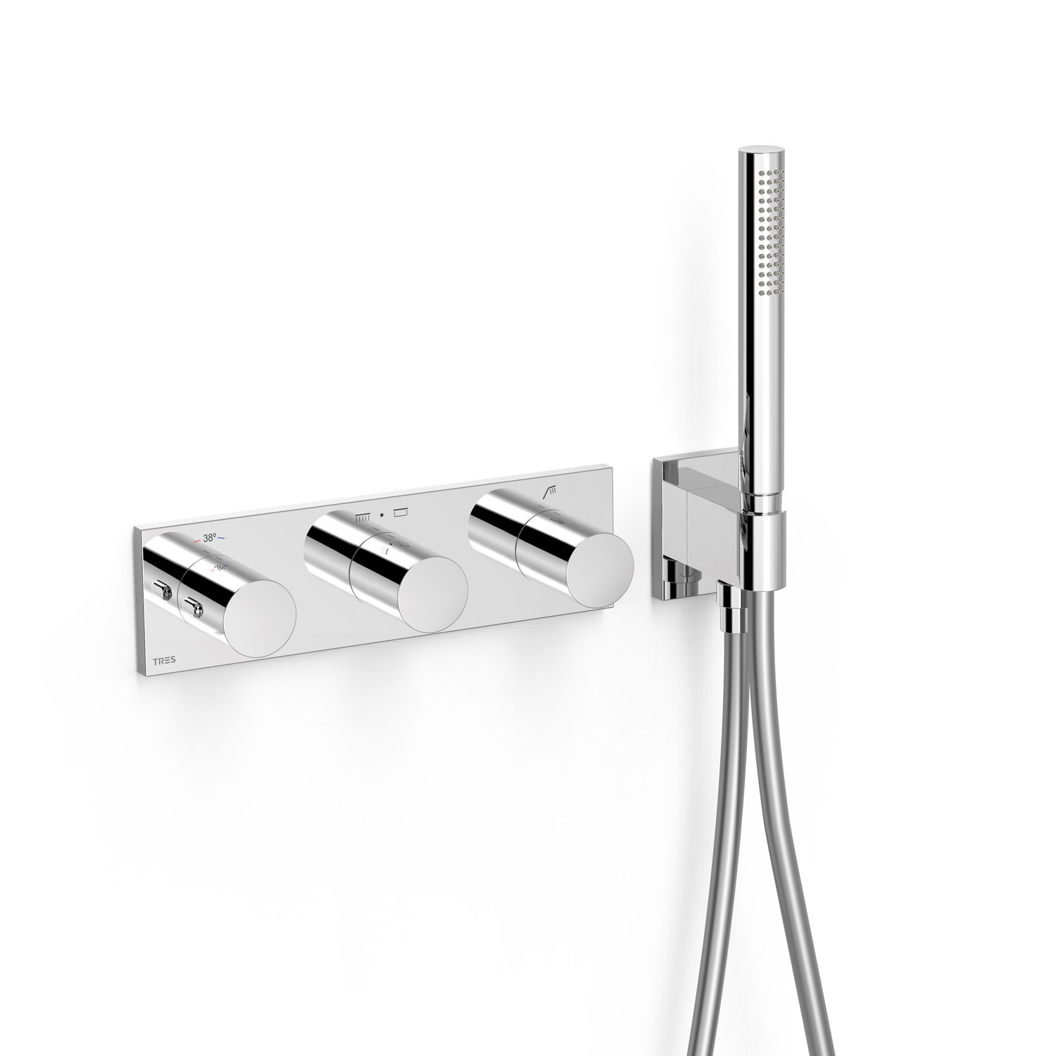 B-SYSTEM 3-ходовой встраиваемый термостатический смеситель B-system-30735301 TRES Thermostatic