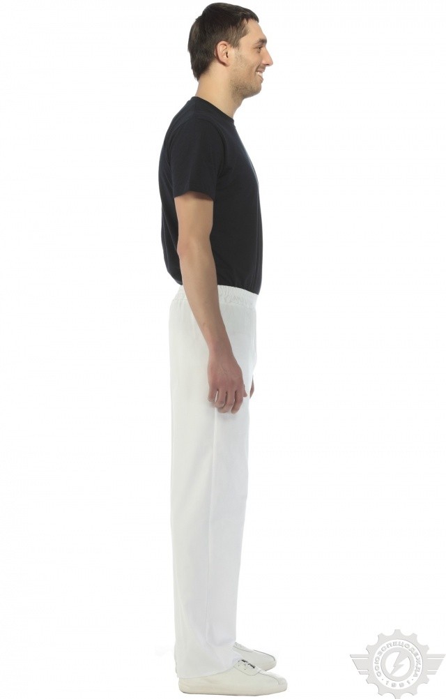 66059 Брюки "Снежок" белые  Медицинская одежда  размер 46 Спецодежда  - Вид №8