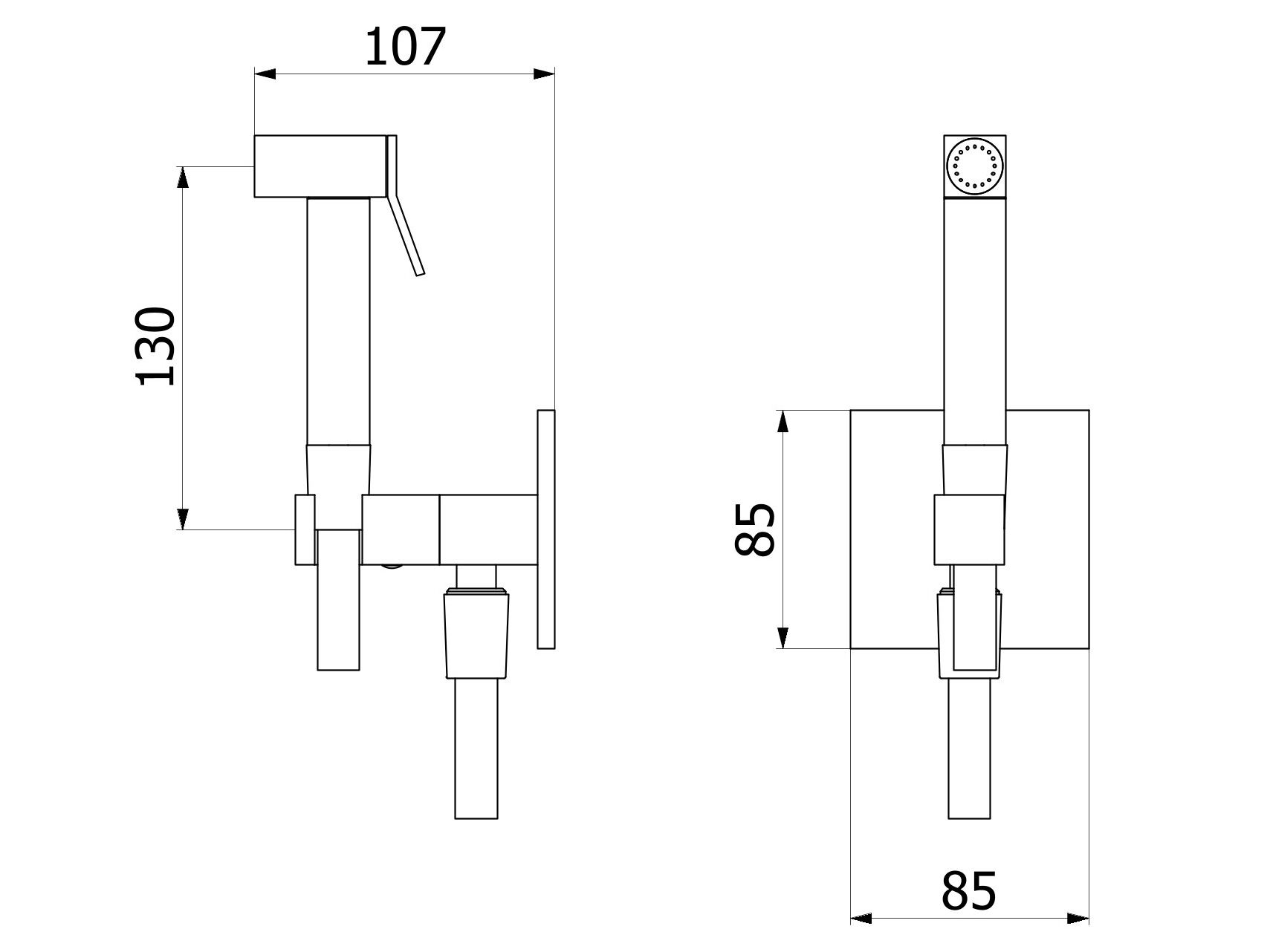 Гидроскоп с миксером IB Shower &amp ARCH-00061593 - Вид №2