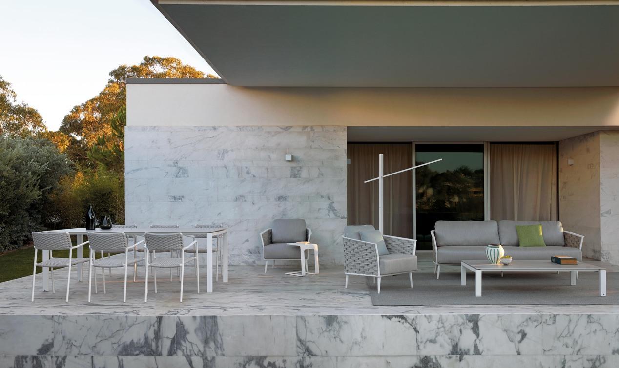 MNST583 3-х мест. белый веревка 45мм серебристая Manutti Cascade - Вид №3