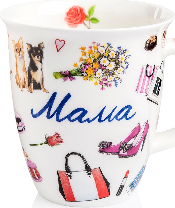 10600462 Dunoon Кружка Dunoon "Мама.Невис" 480мл Фарфор костяной 