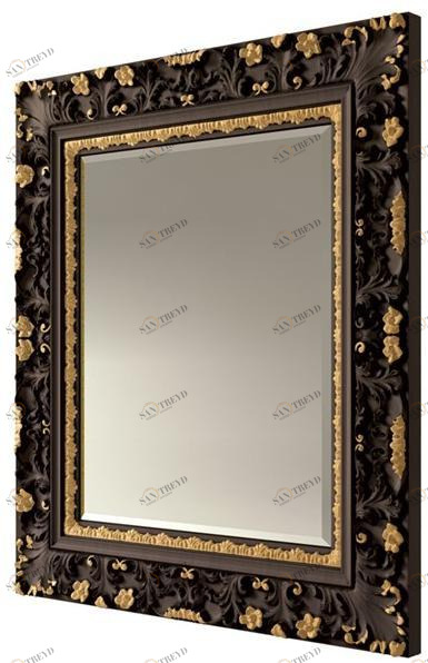 Carpanese Home Прямоугольное зеркало в настенной раме Heritage 6574