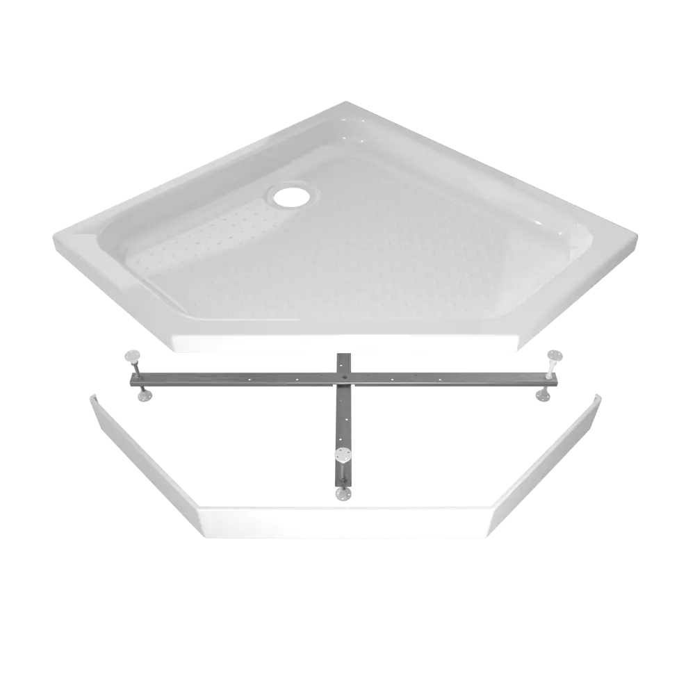 Душевой поддон Triton ПД29 пятиугольный акриловый 100x100 см ножки в комплекте STLM-2042948 - Вид №1
