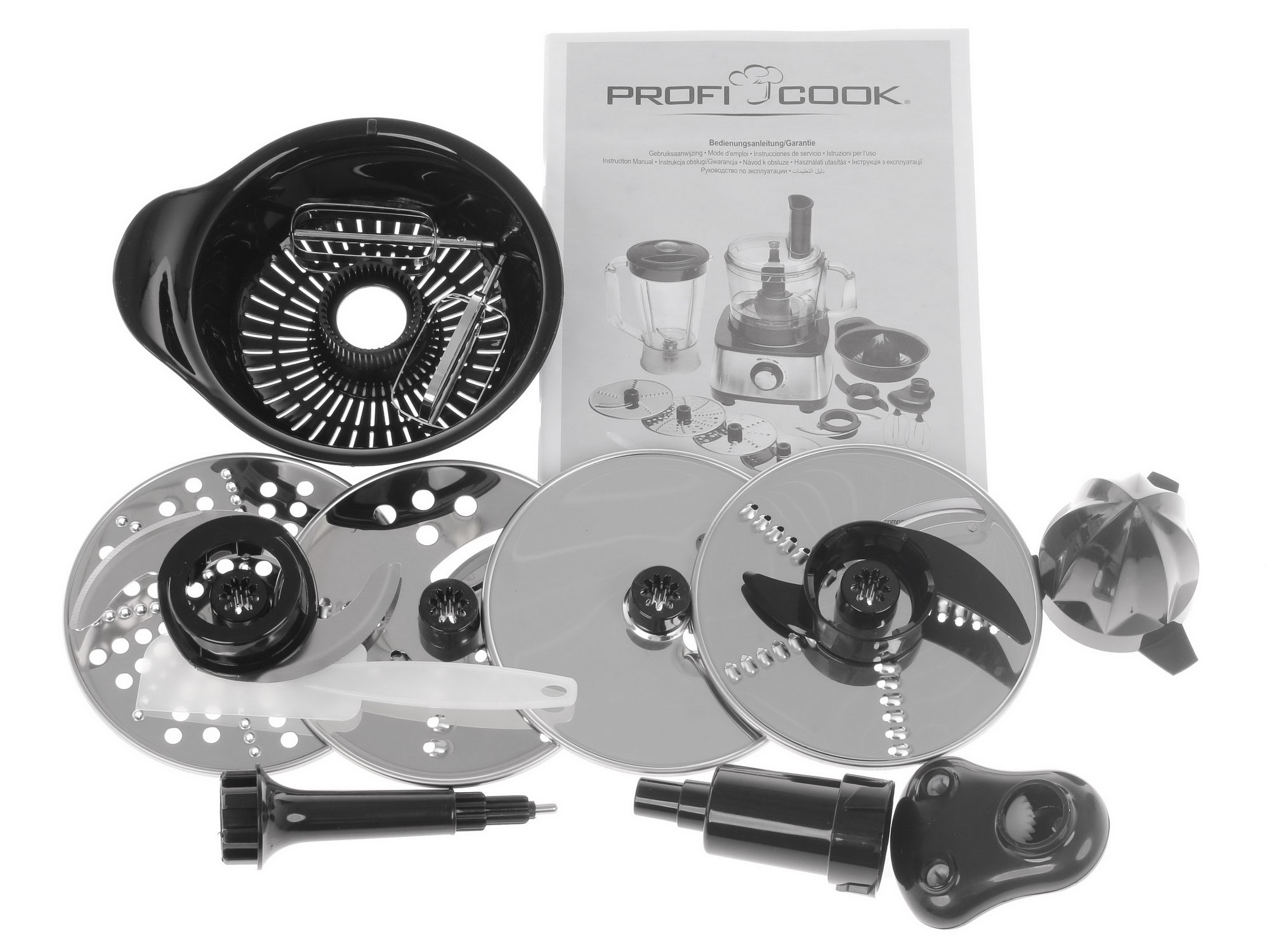 1049160 Кухонный комбайн Profi Cook PC-КМ 1063 серебристый ProfiCook STDN-0059690 - Вид №8