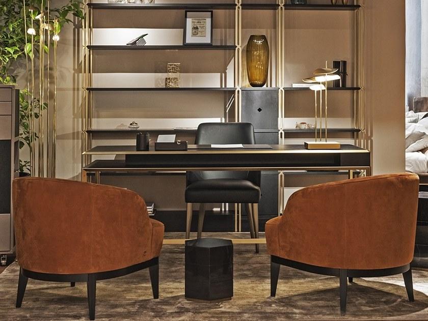 Paolo Castelli Кресло из нубука с подлокотниками Venice sun-id-1369521 - Вид №8