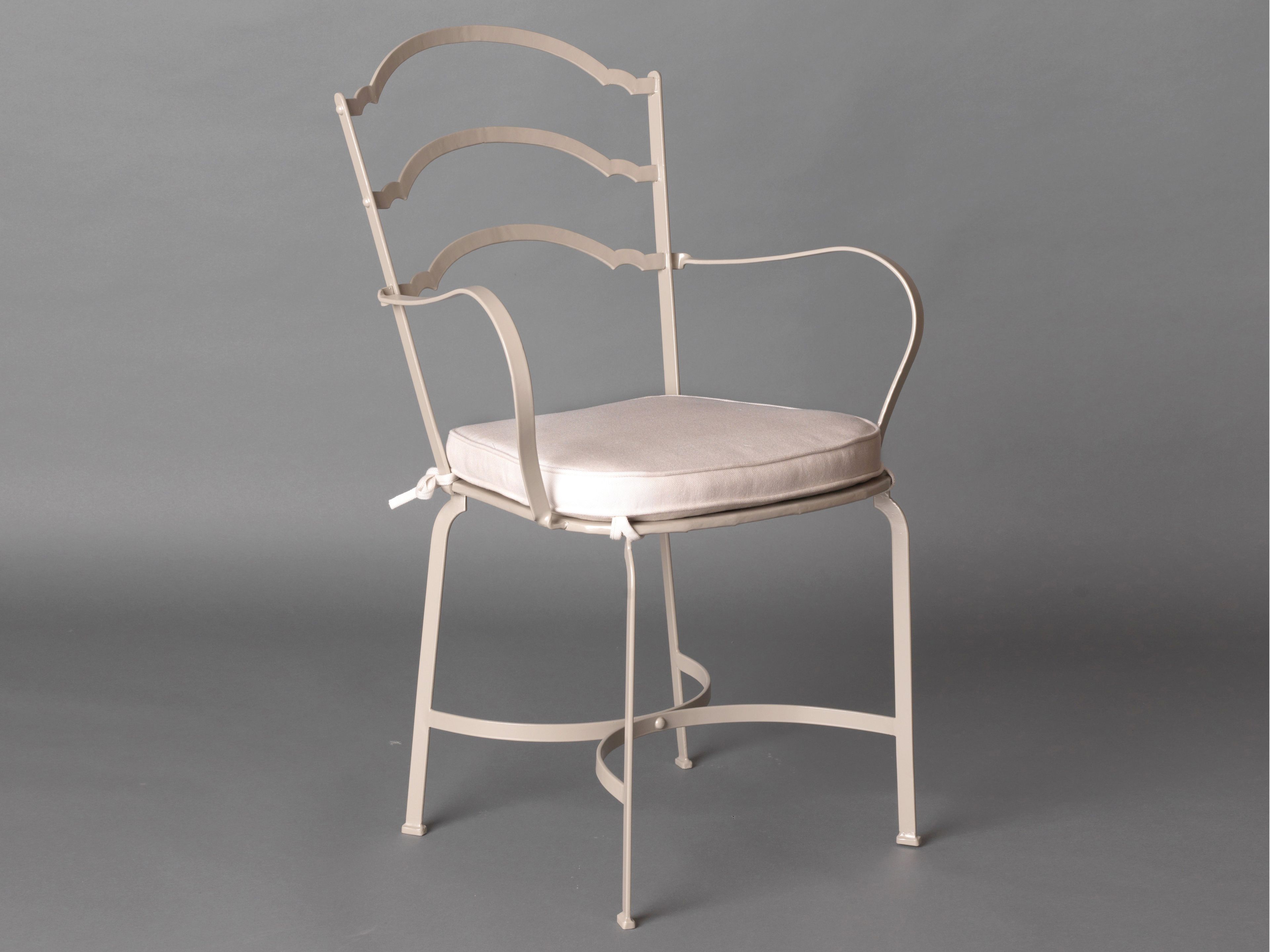 Садовый стул из нержавеющей стали с подлокотниками OFFICINACIANI арки ARCH-00048250 - Вид №1