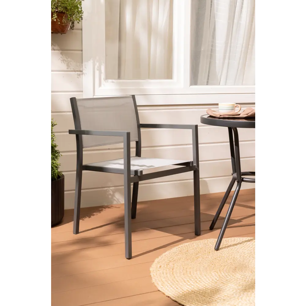 Кресло садовое Steel 55x80x55 см сталь/текстилен антрацит 82558754 STLM-2126510 Santreyd  - Вид №8