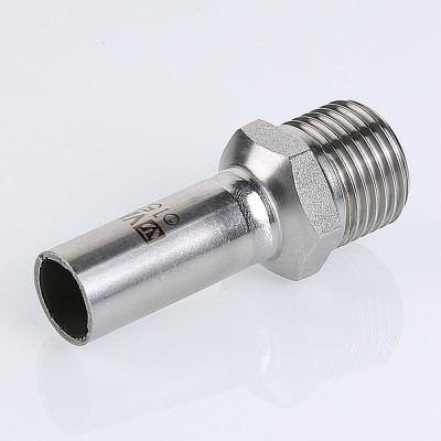 VTi.906.I.002204 Фитинг из нержавеющей стали – вставка с наружной резьбой Valtec 22 мм х 1/2"  - Вид №7