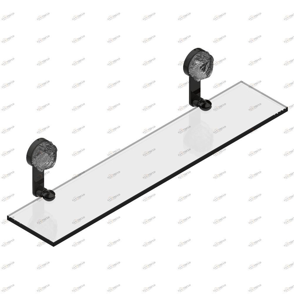 U5G-564 Полка стеклянная 60 cм с кронштейнами Thg-paris Moon Dragon Покрытие PVD бронза U5G-564 CAT.F