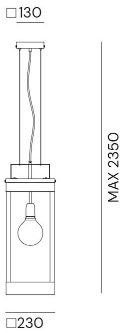 Il Fanale Подвесной светильник для улицы из железа Lanterne 266.07.ff / 266.08.f - Вид №3