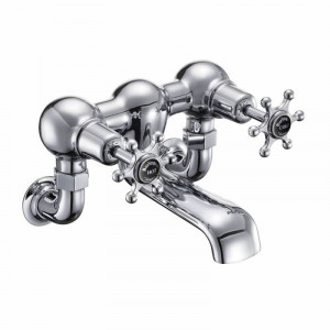 Burlington Настенный наполнитель для ванны Birkenhead с черным акцентом BI24 BLA