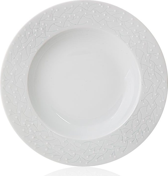 37413 Haviland Тарелка суповая 24см "Белый прованс" Фарфор 