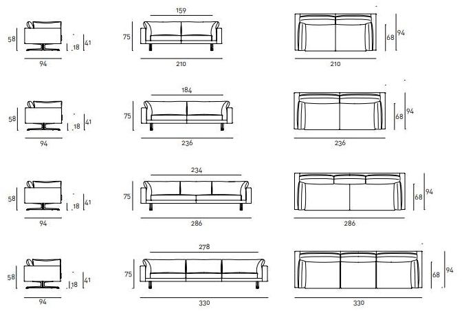 Living Divani 3-х местный диван Floyd sun-id-1454907 - Вид №4
