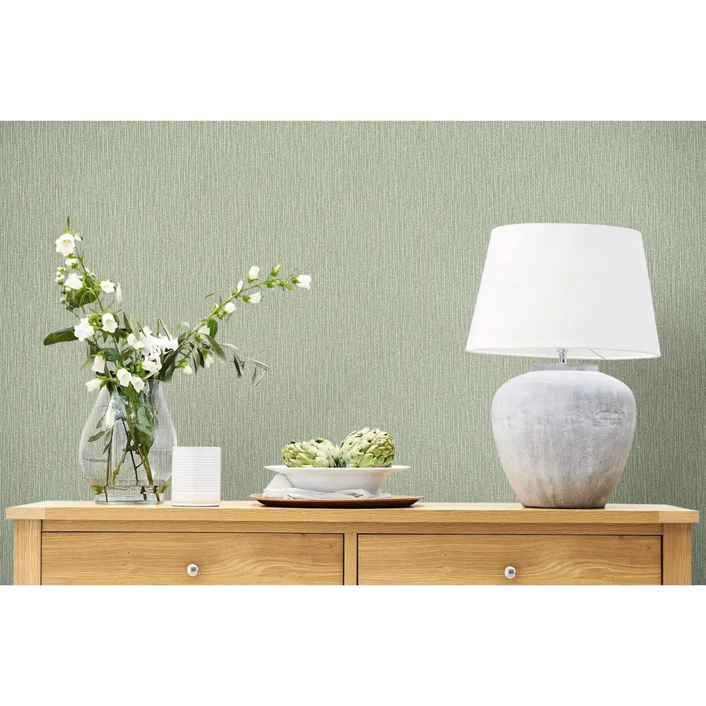 Флизелиновые обои ATELIERO Lagun с зеленым однотонным дизайном 89395975 STLM-1573953 - Вид №4