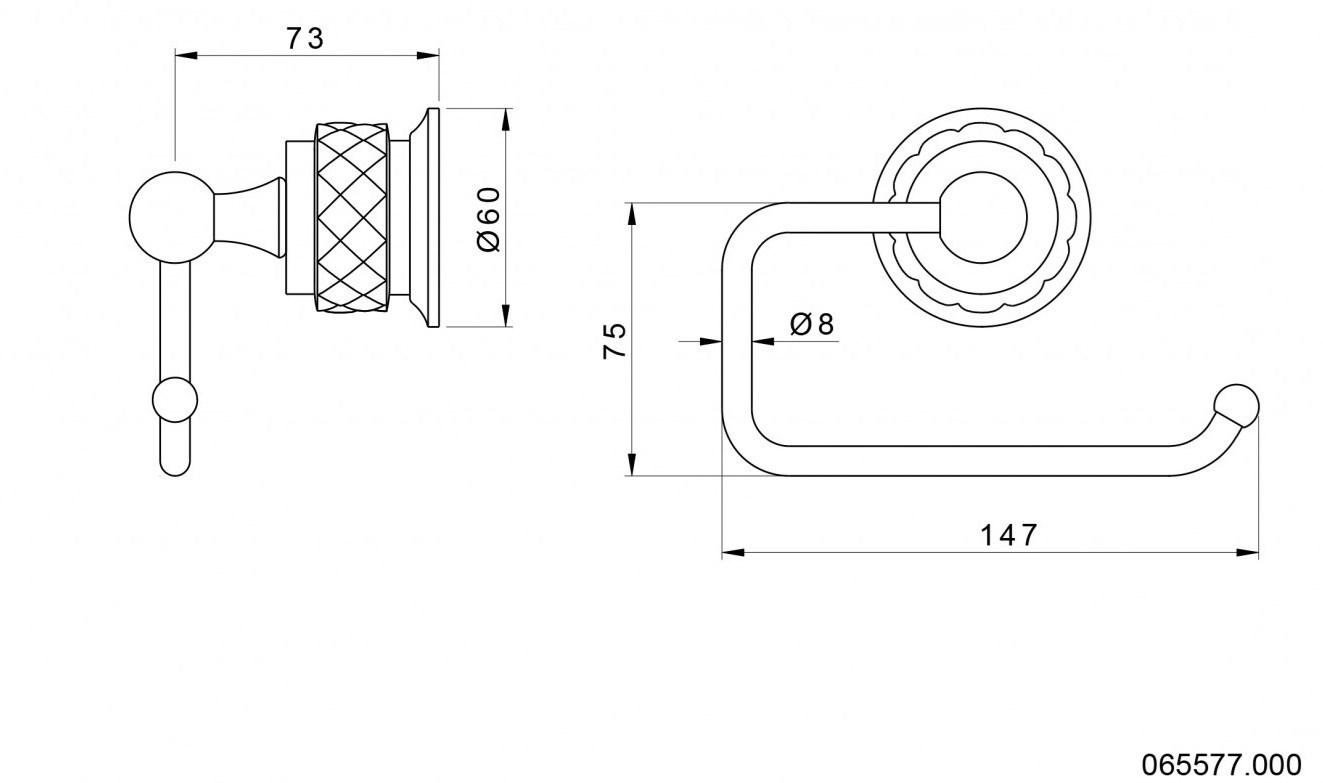 Bronces Mestre Держатель рулона Coquette 065577.000.50 - Вид №1