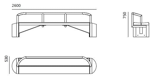 Скамья со спинкой ULMA Architectural Solutions LUR ARCH-00043157 - Вид №2