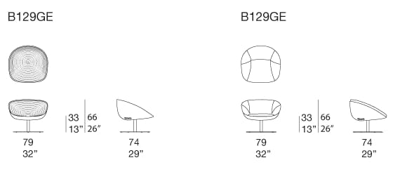 Вращающееся садовое кресло с подлокотниками Paola Lenti Amable ARCH-00106527 - Вид №2