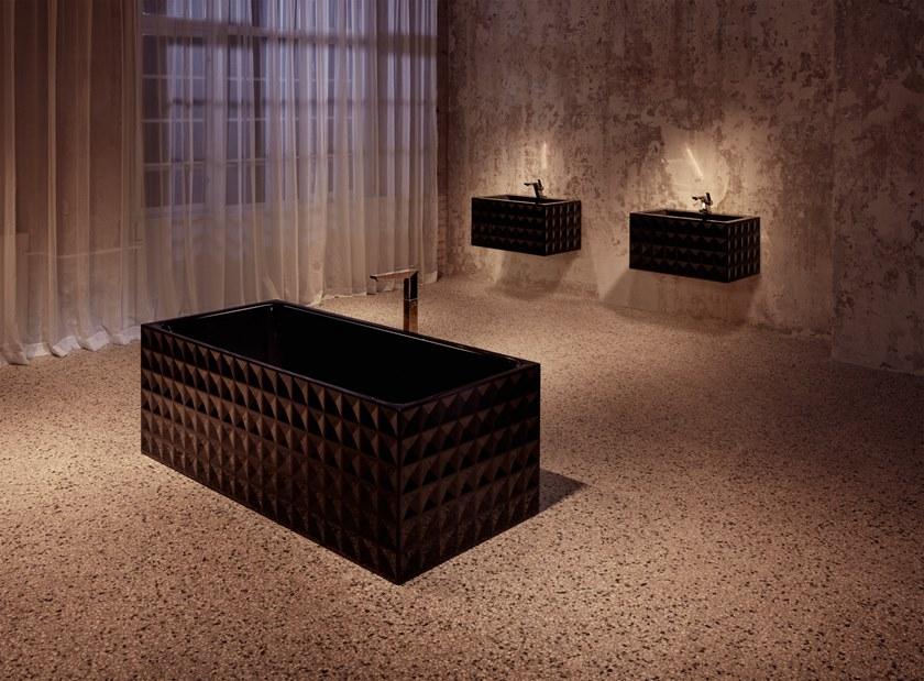 Bette Прямоугольный настенный умывальник из эмалированной стали Betteloft ornament A230 swv4a - Вид №1