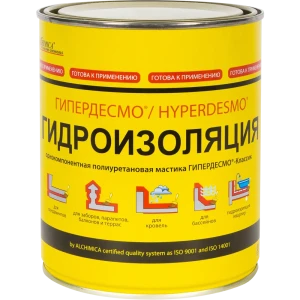 Мастика гидроизоляционная полиуретановая Alchimica Гипердесмо Классик 1 кг серый 13209866 STLM-2128293