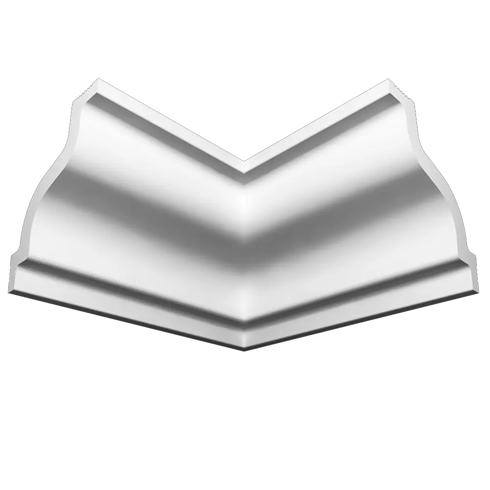 Угол внутренний для плинтуса пенополистирол Де-Багет П 04 70/70 белый 70x70 мм STLM-2066397 - Вид №1