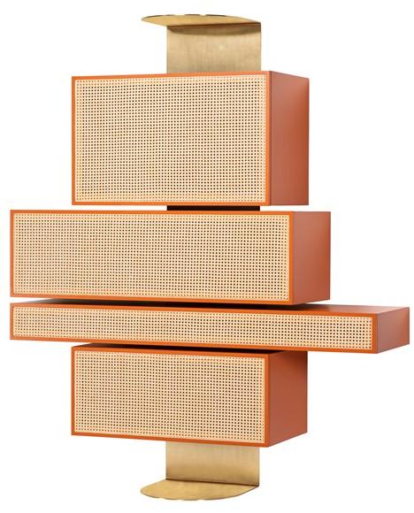 Wiener GTV Design Настенный шкаф для хранения вещей с откидными дверцами и ящиками Nyny sun-id-1386666 - Вид №1