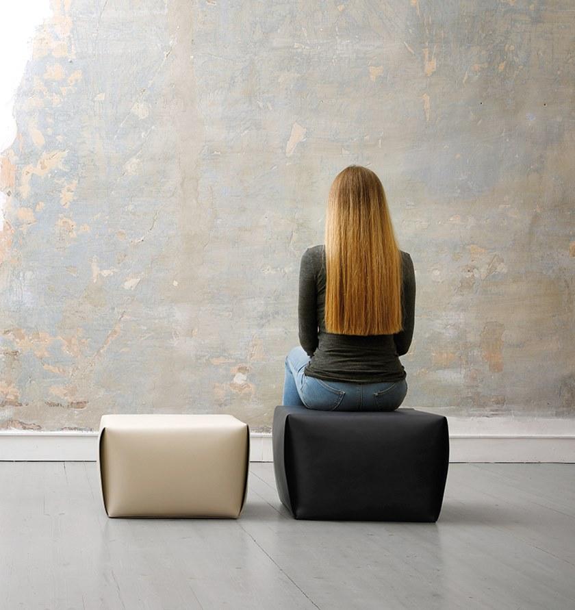 ManifestoDesign Прямоугольный кожаный пуф с обивкой sun-id-1366134 - Вид №3