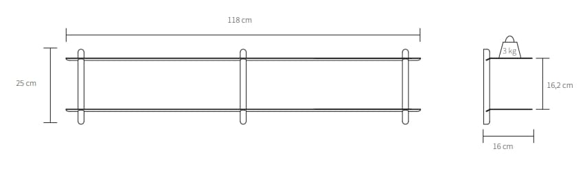 Дубовая полка Gejst Nivo ARCH-00111327 - Вид №13
