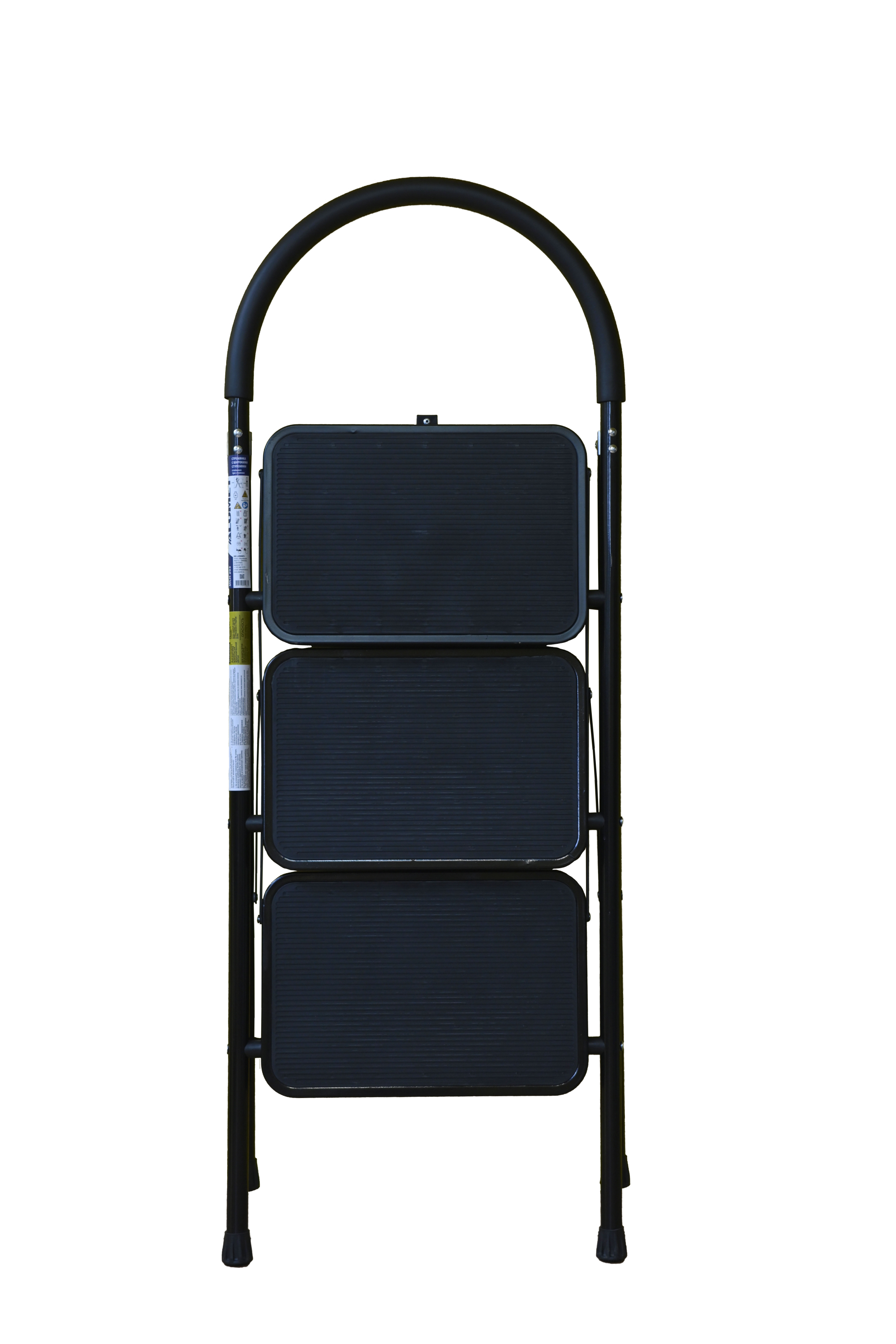 Стремянка-стул с широкими ступенями стальная, 3 ступени ALUMET МСН203