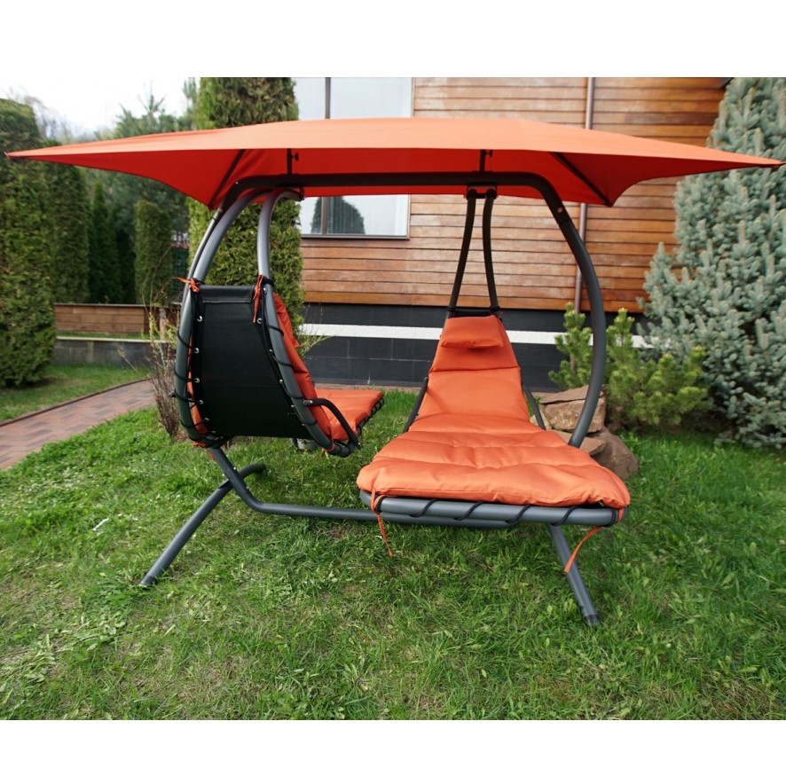 Качели садовые подвесные двухместные Luna Concept BESTA FIESTA  132503 Оранжевый  - Вид №4