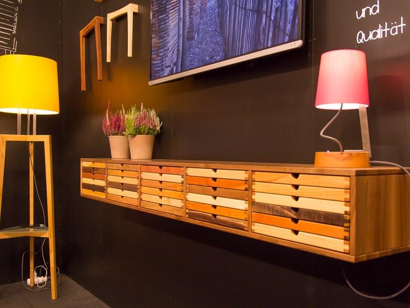 sixay furniture Подвесной буфет из дерева с ящиками Sixtematic 6242100  - Вид №1