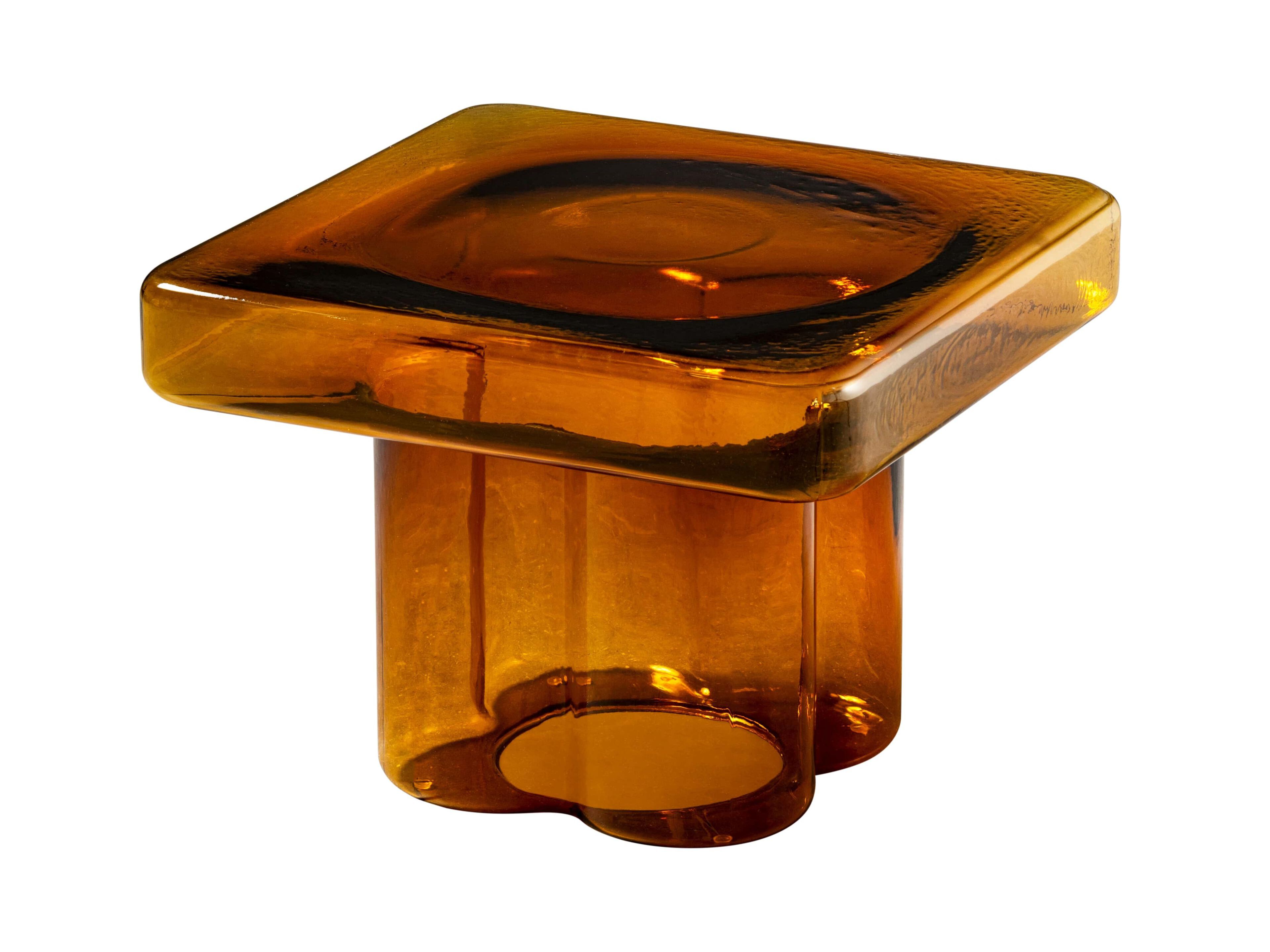 Квадратный садовый журнальный столик из дутого стекла Miniforms Сода ARCH-00039298 - Вид №1