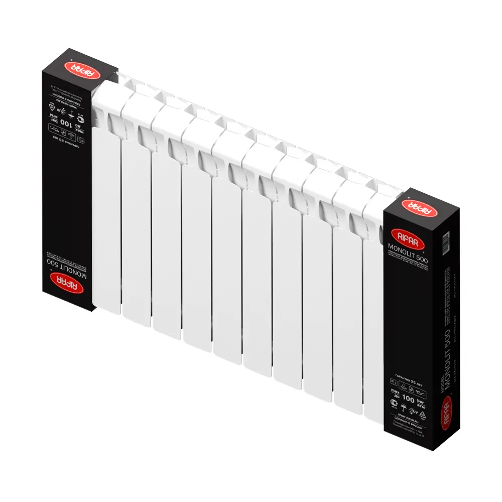 Биметаллический радиатор RIFAR Monolit 500 - надежное отопление на 25 лет 12876544 STLM-0002485 - Вид №5