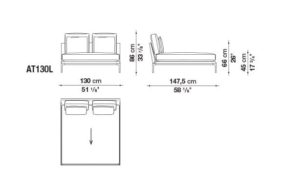 Кожаный диван B&B Italia Атолл ARCH-00112726 - Вид №26
