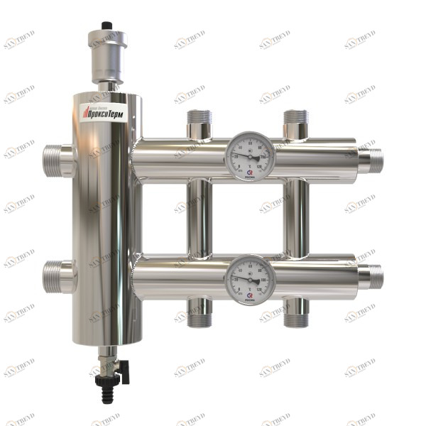 Купить Распределительный коллектор с гидрострелкой 85 кВт, 3 контура Прокситерм GSK323