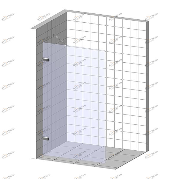 Душевая перегородка в нишу 75x200 GK-861NA стекло прозрачное 6 мм GUTEWETTER TREND DOOR 75X200GK861NA