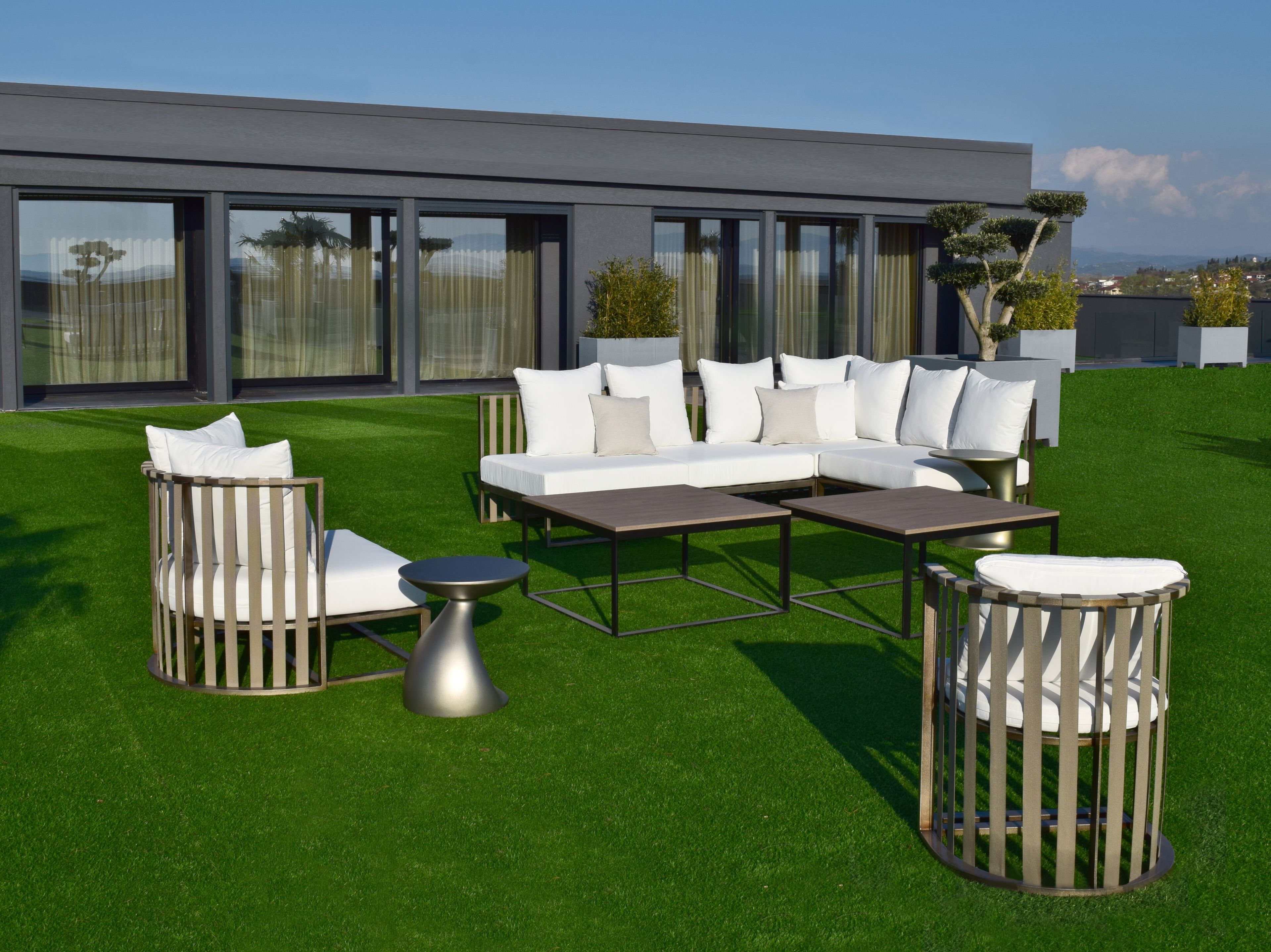 Алюминиевый прямоугольный журнальный столик ABLE Богота ARCH-00093827 - Вид №3