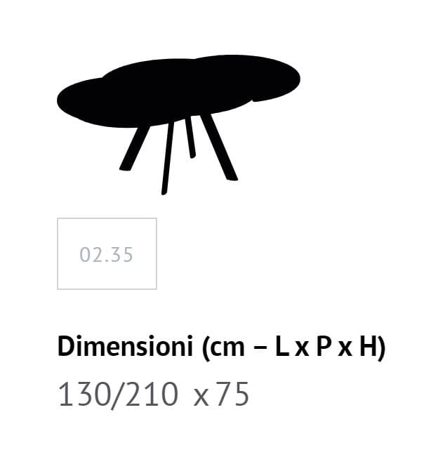 Выдвижной стальной и хрустальный обеденный стол Bontempi Casa GIRO ARCH-00129453 - Вид №4